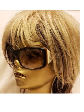 VERSACE Made in Italy Sunglasses with Case Brown/Beige